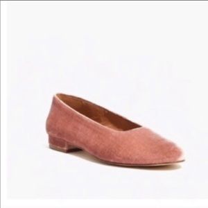 Madewell Leia Mini-Heel Ballet Flats Velvet Mauve